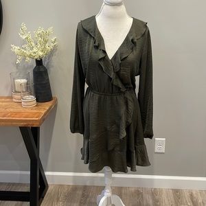Forrest Green Long Sleeve Express Dress